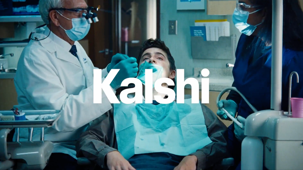 Timothée Chalamet in Kalshi ad (Credit: X)